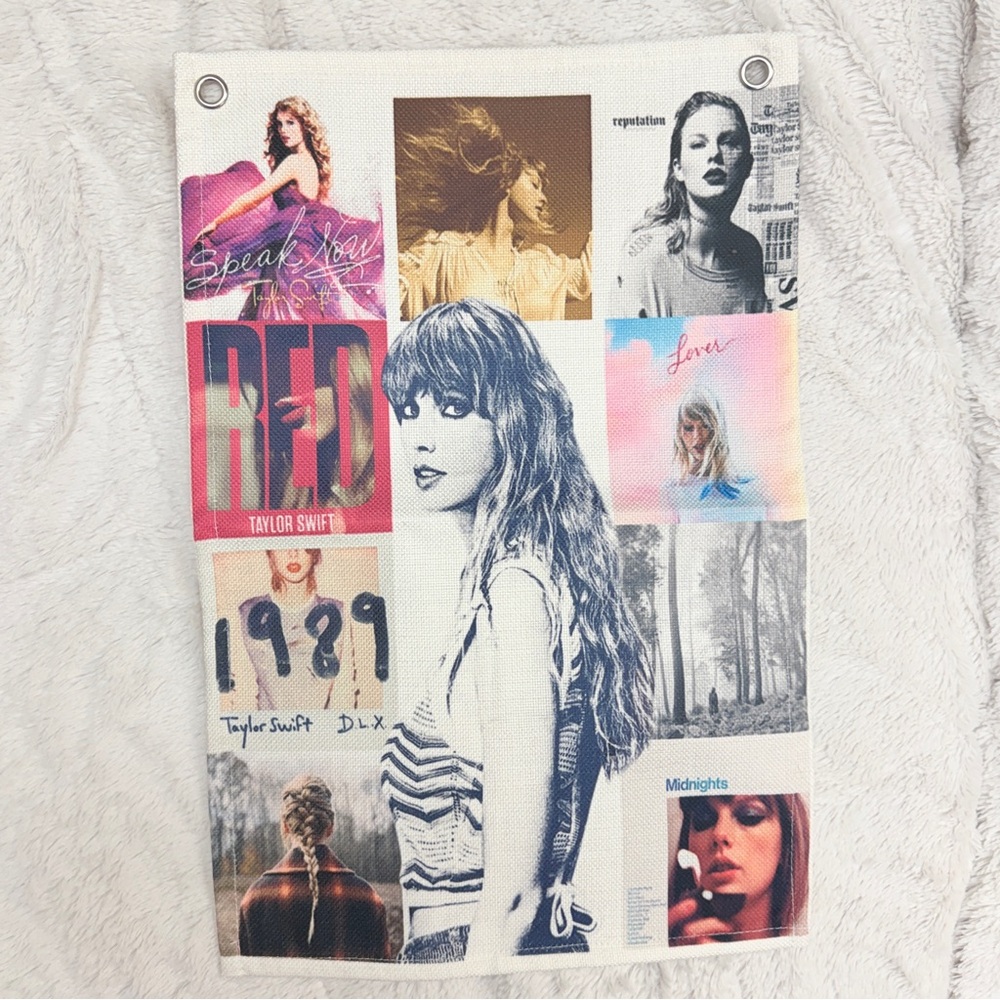 Taylor Swift Eras inspired Style burlap Poster w/ Album Covers – 12 x 18.5